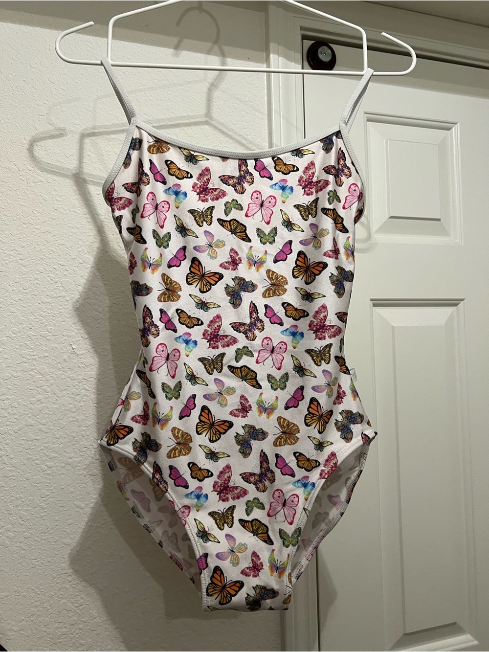 Class In Butterfly Print Leotard